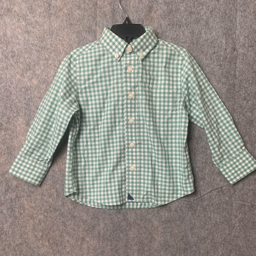 UNTUCkit Boys Toddler Green Size 3 yrs‎ long sleeve button down shirt